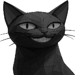 BentCat — low-poly cat mascot